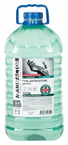 Manufactor Спиртовой гель-антисептик для рук №308 (ПВХ)