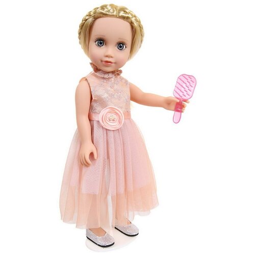 фото Кукла junfa ardana baby в персиковом, воздушном, длинном платье, 45 см (wj-21812) junfa toys