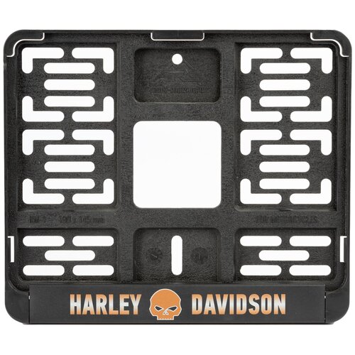 Рамка на мотоцикл для гос.номера (ГОСТ 2019) c логотипом Harley-Davidson
