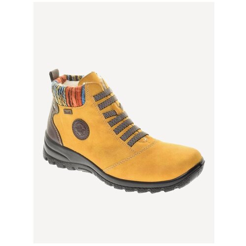фото Ботинки rieker женские зимние, размер 37, цвет желтый, артикул l7174-68
