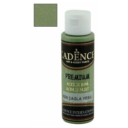 Акриловая краска Cadence Premium Acrylic Paint, 70 мл. Almond Green-8028