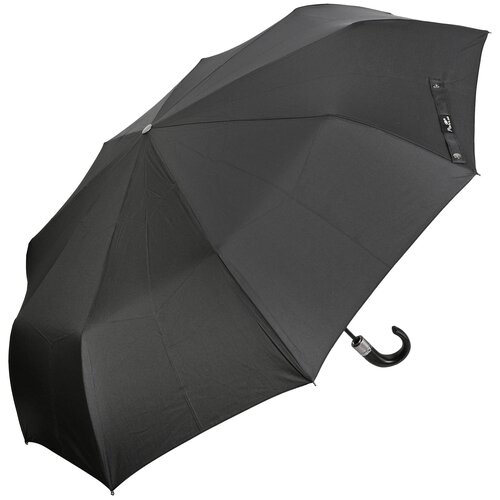 Большое семейный складной зонт Popular Umbrella автомат 1611L/Черный