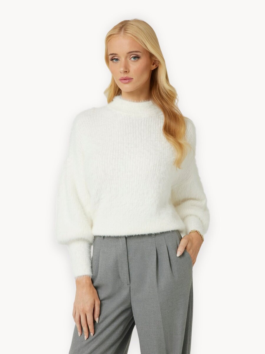 Джемпер GUESS KEYLA CN LS SWTR, размер M, белый
