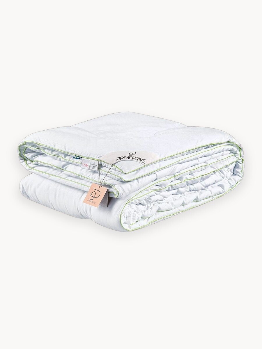 PRIME PRIVE Одеяло 140x205 полуторное "Bamboo" всесезонное, теплое 240 г/м2, бамбуковое волокно, микроволокно "Climafiber"