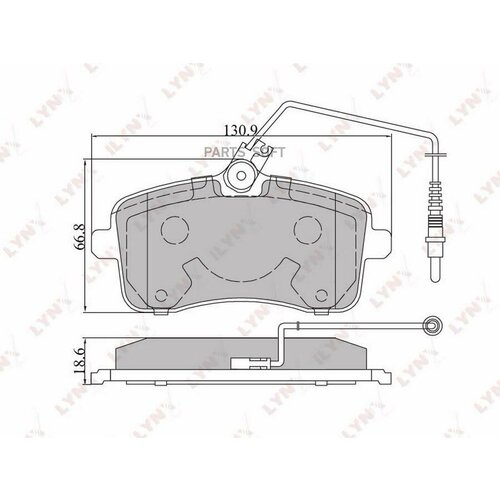 LYNXAUTO BD-6101 BD-6101 Колодки тормозные LYNXauto
