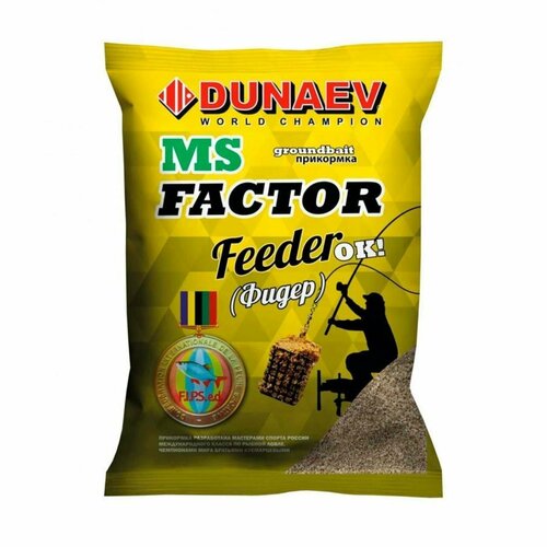 прикормка dunaev premium 1кг фидер река 2шт Прикормка Dunaev MS FACTOR 1кг фидер