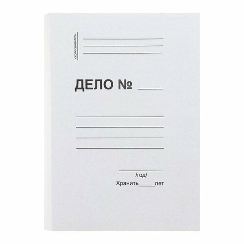 Скоросшиватель картонный, плотность 310г/м2, на 300 листов, евро