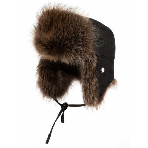 Шапка ушанка SKIFFHAT, размер 58/59, черный шапка ушанка skiffhat размер 58 черный
