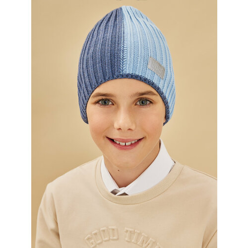 фото Шапка noble people, размер 54/56, синий