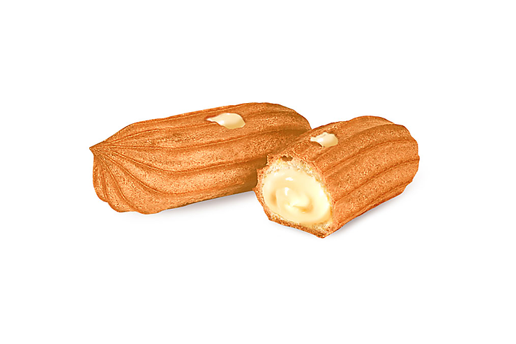 фото Печенье «Мини-эклеры начинкой «Заварной крем» (коробка 2 кг)