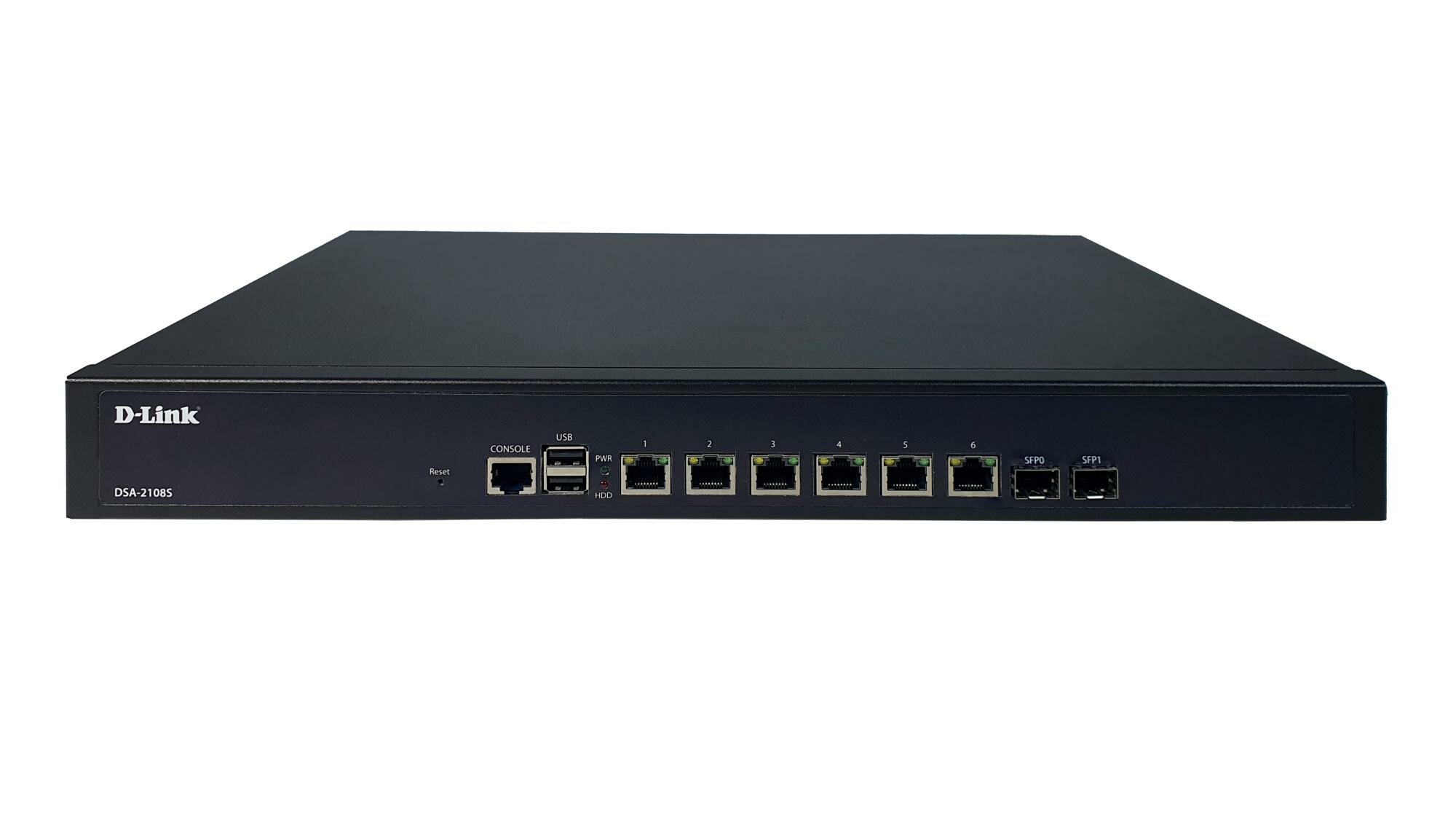 Сервисный маршрутизатор D-Link DSA-2108S/A1A, 6x1000Base-T WAN/LAN, 2x1000Base-X SFP WAN/LAN, 2хUSB