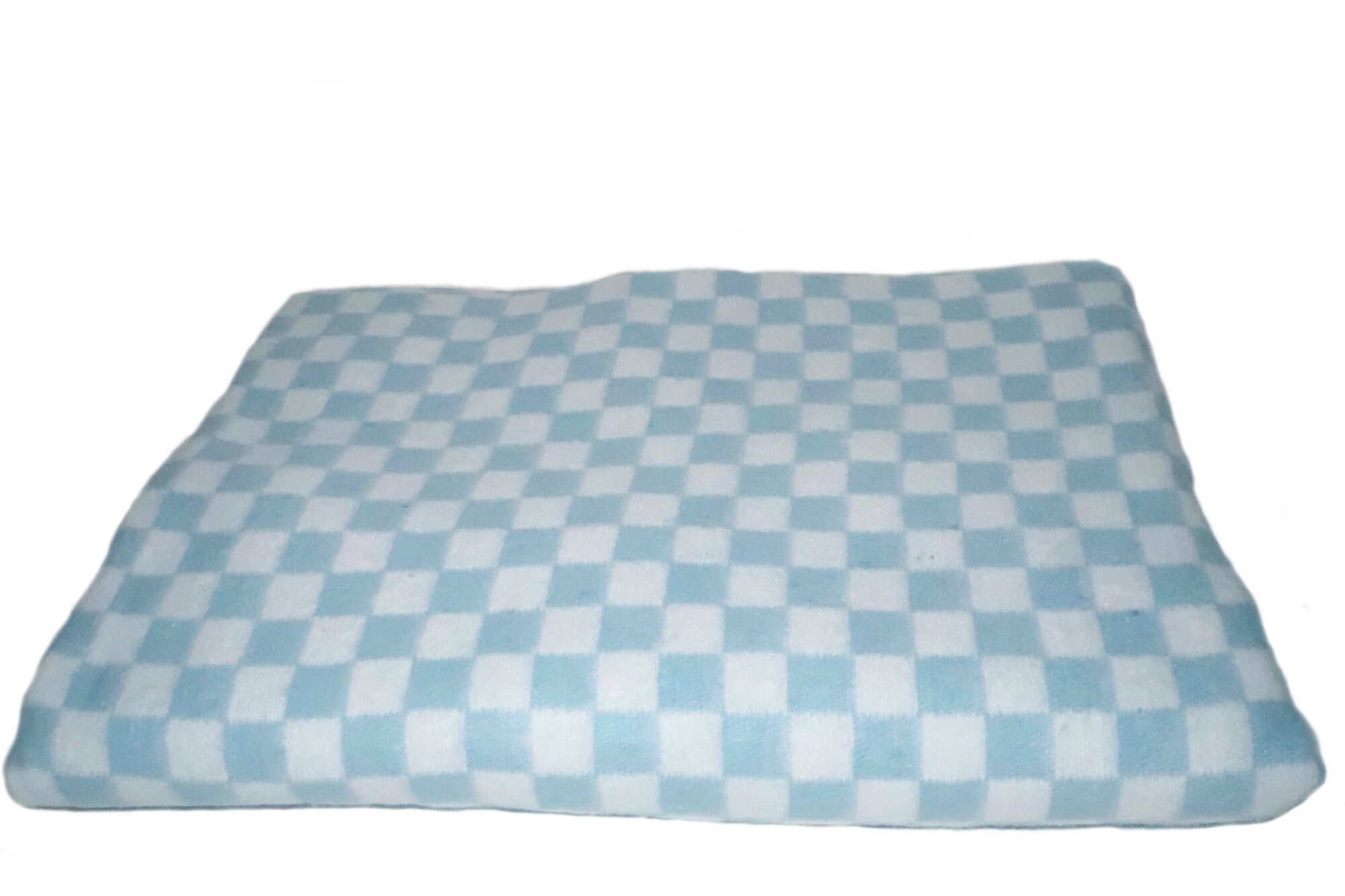 Одеяло байковое Суконная фабрика 140х205 см, голубая клетка