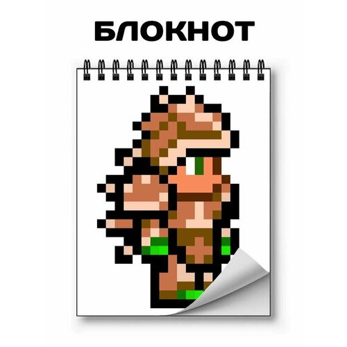 Блокнот для записей, GOODbrelok, Terraria , Террария; А6, на кольцах - 38