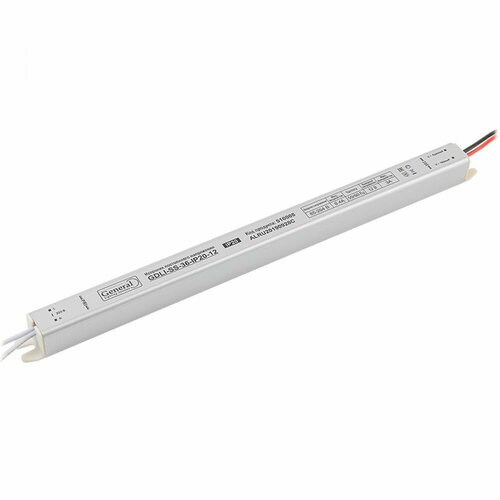 Светодиодный драйвер для лайтбокса General Lighting Systems GDLI-SS-36-IP20-12 510008 драйвер led 18вт 85 264в 12в 1 5а ip20 general gdli ss 510006