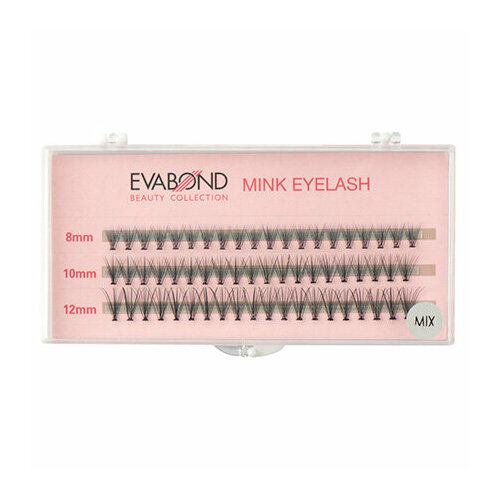 EVABOND, Пучки безузелковые 10 волосков, MIX пучки evabond 10 hairs 10mm 1 шт