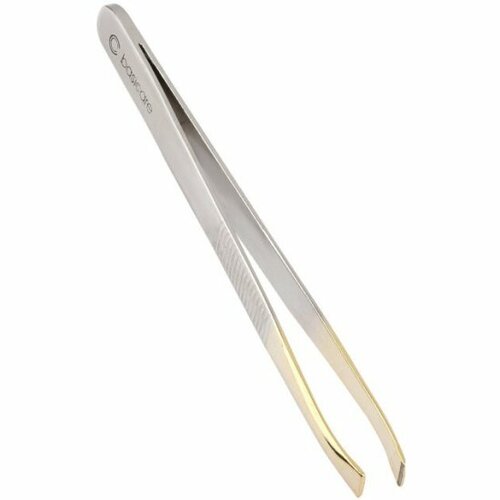 Пинцет для бровей Basicare со скошенными кончиками 8,5 см пинцет ножницы для бровей со скошенными кончиками scissor tweezer