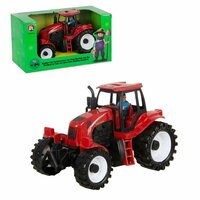 Трактор порадует ребенка, дополнив его коллекцию транспортных средств. Игрушка оснащена инерционным механизмом движения: если на гладкой  ...