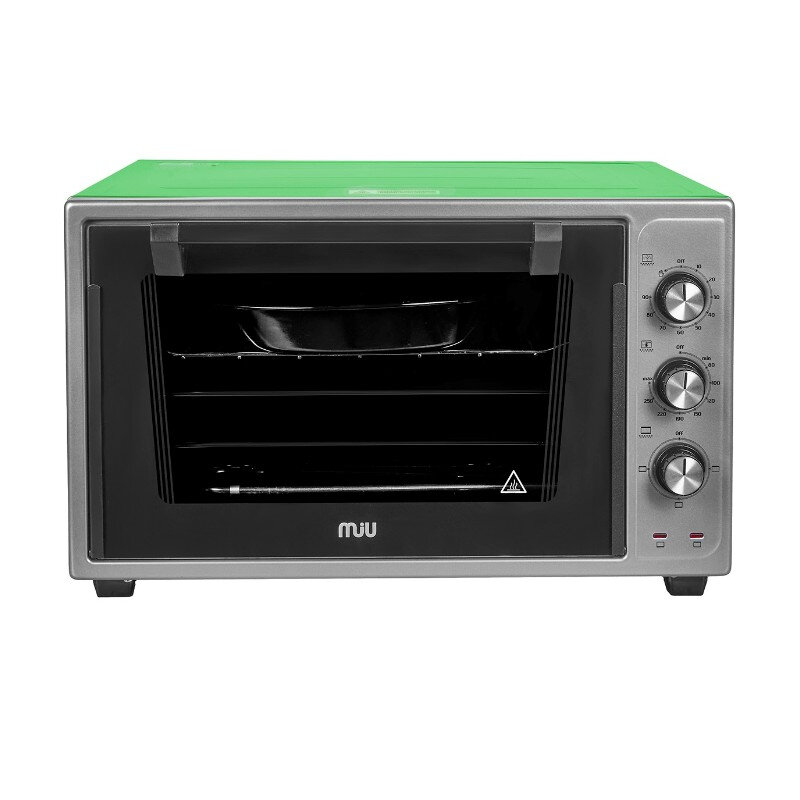 фото Мини печь Miu 3606 E зелено-серая