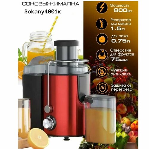 Соковыжималка Sokany SK-4001 соковыжималка sokany sk 4000 серый