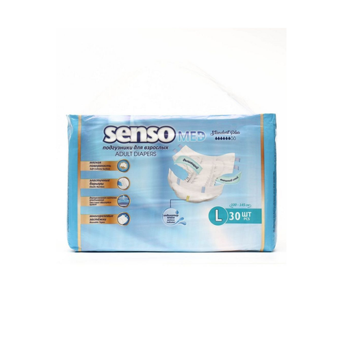 Senso Med Подгузники для взрослого 30 шт (L) Зеленые