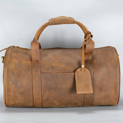 Сумка дорожная Mantica Duffle Brown, 39 л, 28х28х50 см, ручная кладь, коричневый