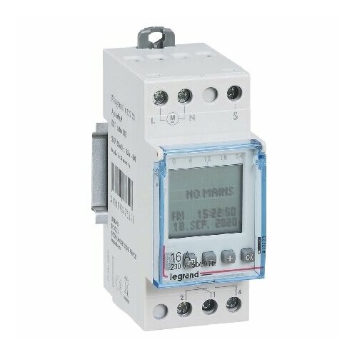 Цифровой таймер 230 В переменного тока AlphaRex D21/412723 – Legrand Bticino – 412723 – 3414971975521