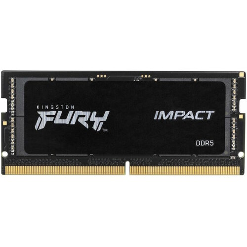 Kingston DDR5 8GB 4800MT/s CL38 SODIMM FURY Impact PnP модуль памяти kingston 32gb ddr5 4800 sodimm fury impact pnp gaming memory kf548s38ib 32 non ecc cl38 1 1v 2rx8 38 38 38 262 pin 16gbit rtl