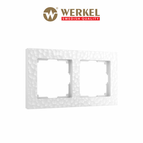 фото Рамка на 2 поста hammer (белый) werkel w0022401 (a052515)