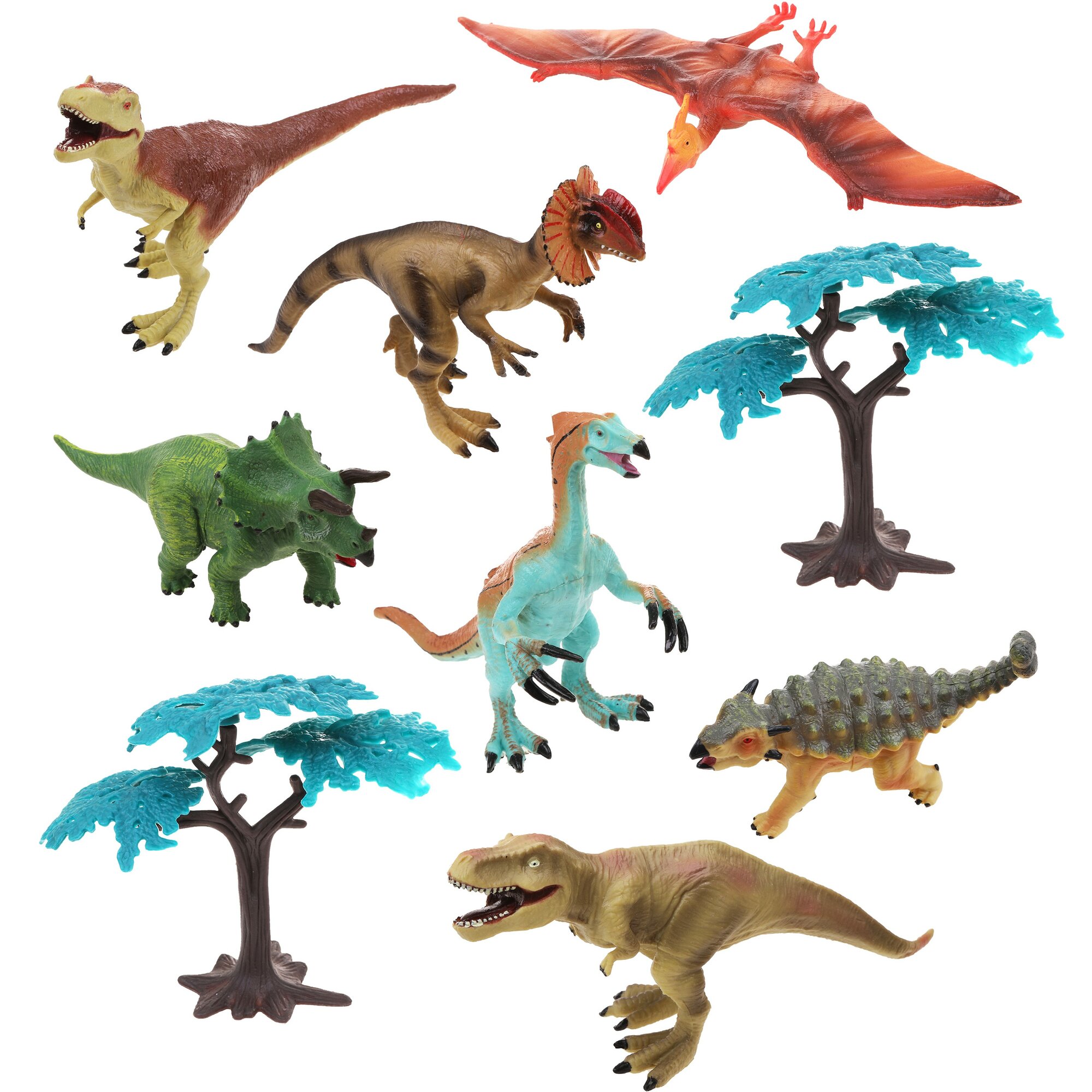 Фигурки Динозавры, 9 предметов