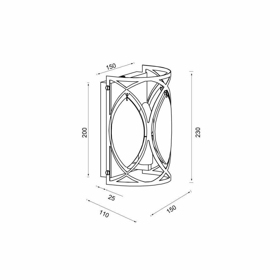 Бра Vele Luce ORO VL5654W12 - фото №4