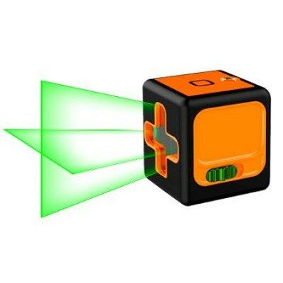 Уровень лазерный MLL-0125G (раб. диап.25м, зел. лазер, 2 луча, фикс, резьба под штатив,3х1.5В (ААА))