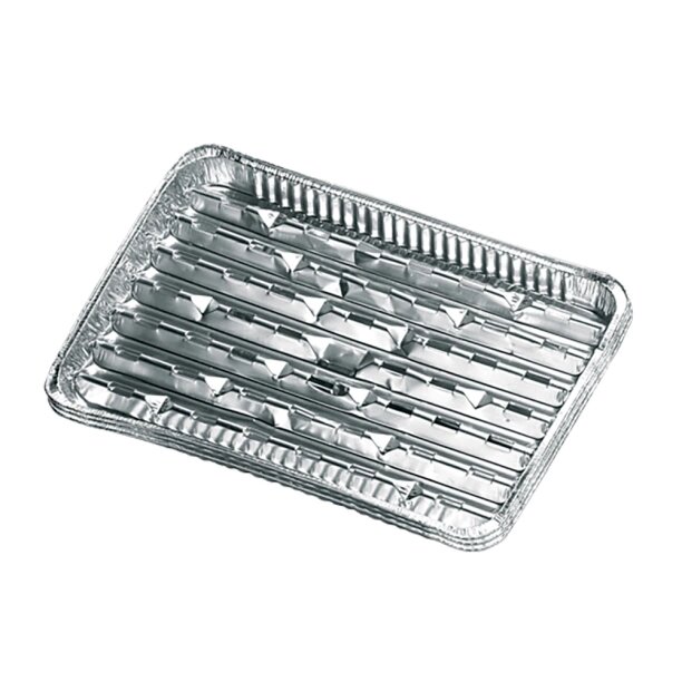 фото Алюминиевые лотки-гриль для жарки, 3 штуки, размер 34х23,5