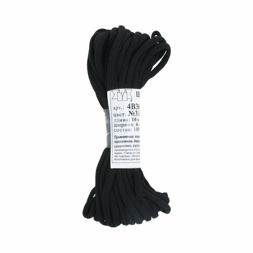 В-036 Шнур галантерейный мелкого плетения №310 черный