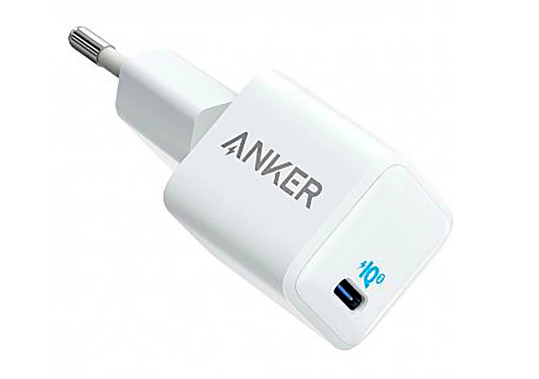 Сетевое зарядное устройство ANKER PowerPort 3 Nano 20W, 20 Вт, RU, белый