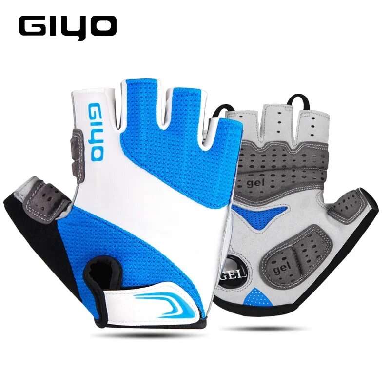 GIYO S-10 Новые летние перчатки для горного велосипеда с полупальцами, дышащие, амортизирующие, спортивные перчатки с нескользящей подошвой