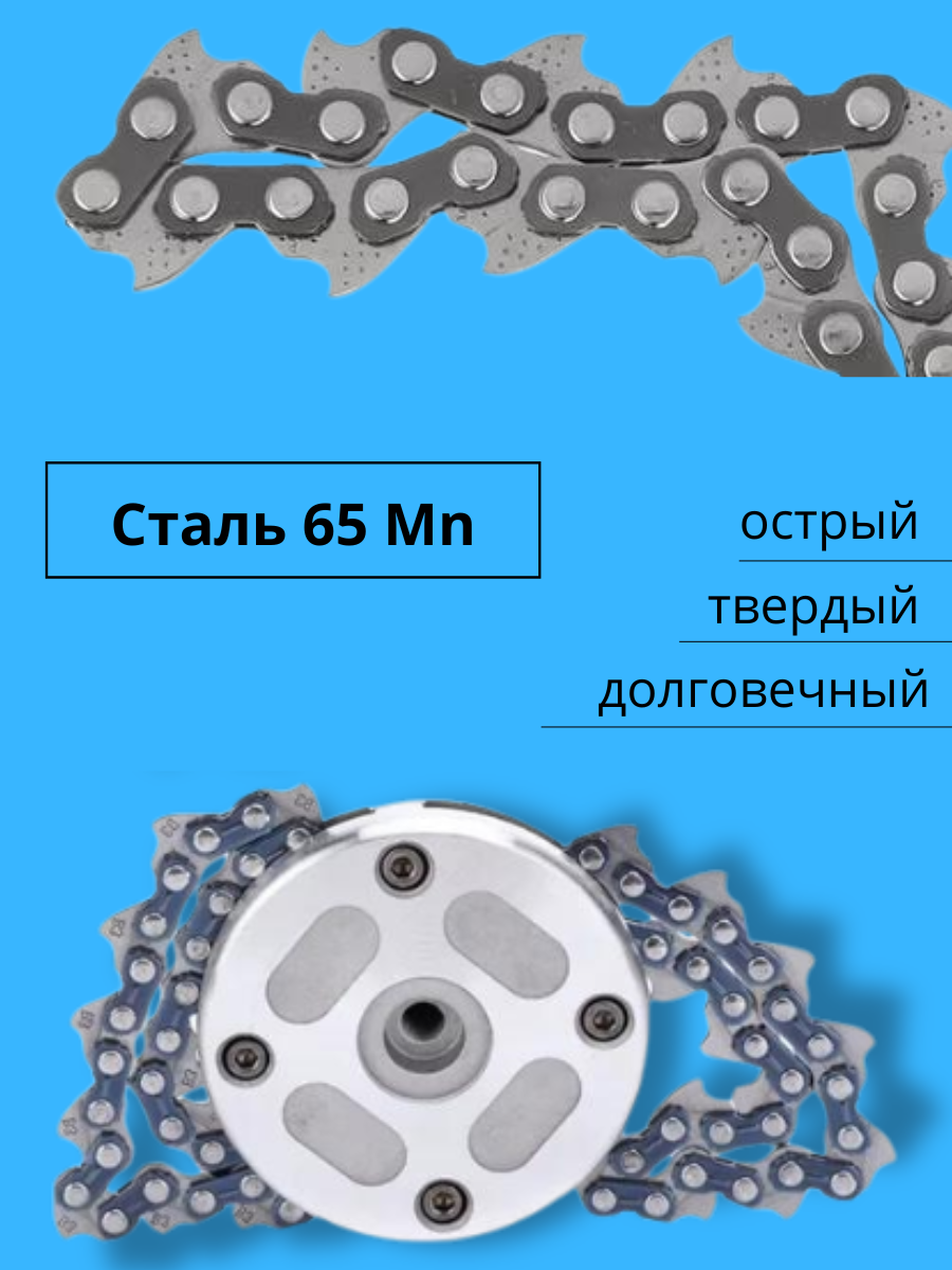 Универсальная насадка для триммера с цепями / катушка для триммера / бензокосы