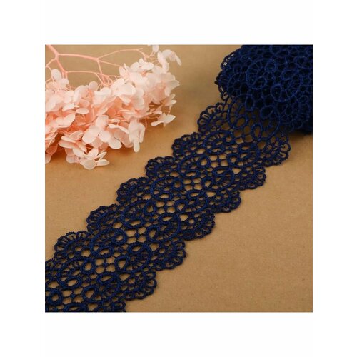 Кружево гипюровое тесьма для декора 65 мм 6 8 м 968₽