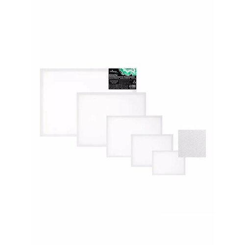 Холсты на подрамнике 5 штук мелкозернистый 380 гм 2197₽