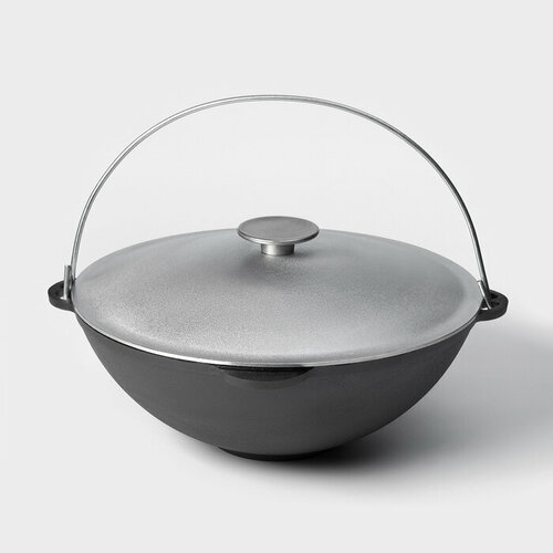 Казан чугунный Wild Kitchen Туризм 8 л d36 см алюминиевая крышка 4664₽