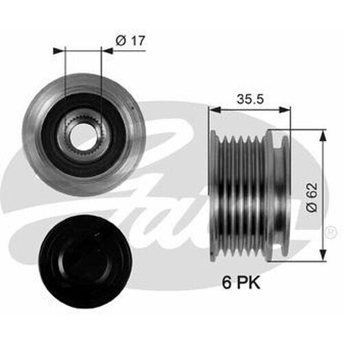 OAP7044 Механизм свободного хода генератора 14040₽