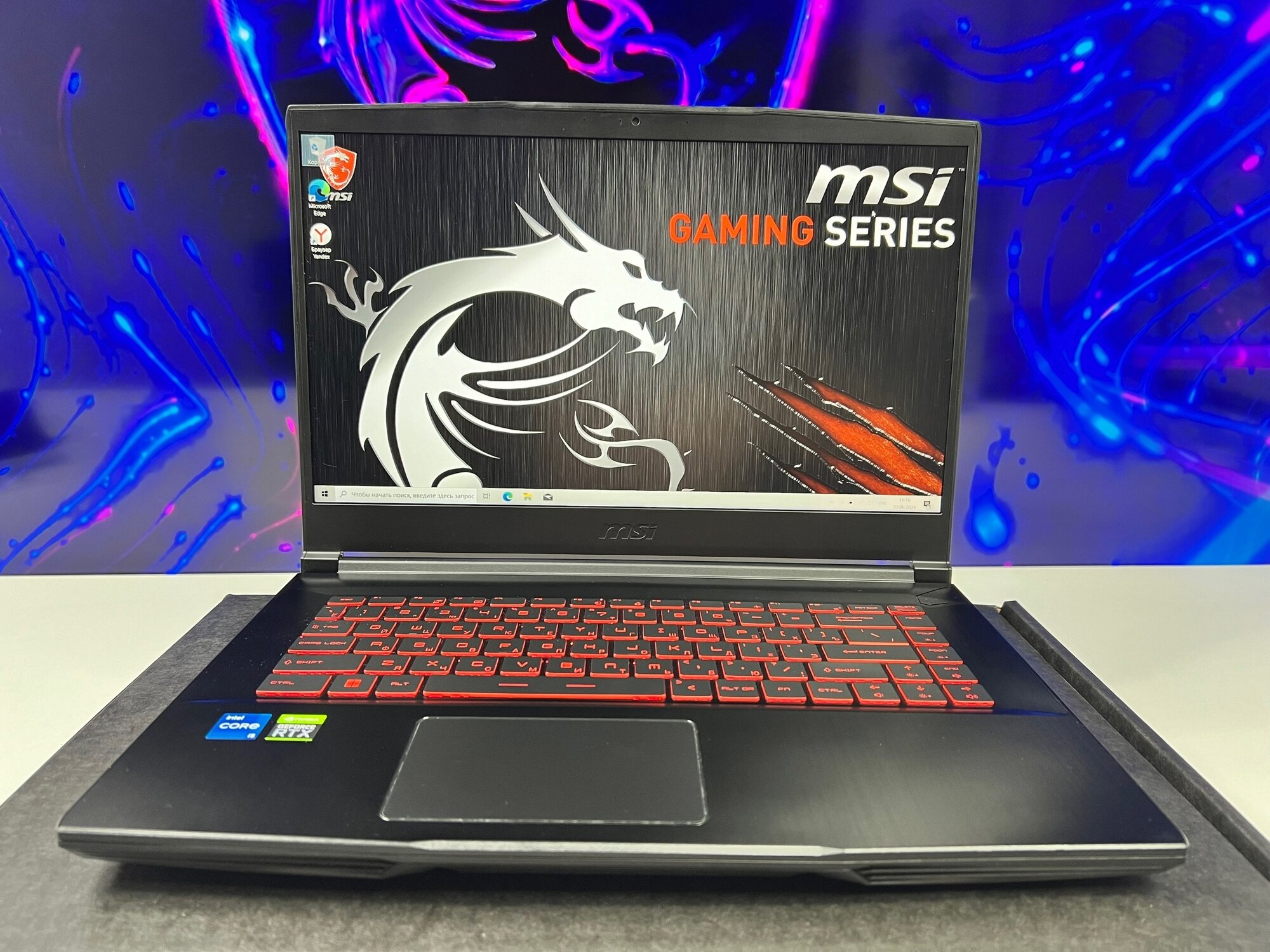 15.6" Ноутбук MSI GF63 Thin 11UC-255XRU (Core i5 11400H, RTX 3050, 8GB RAM, SSD 512GB, 1920x1080 FHD IPS 144Hz, Win 10) черный