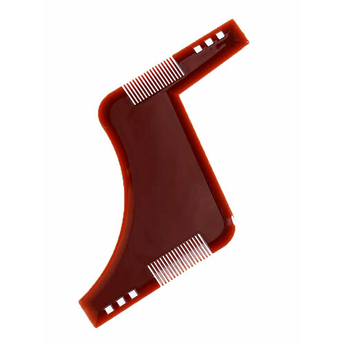 Расческа для бороды трафарет для бороды коричневый 425₽