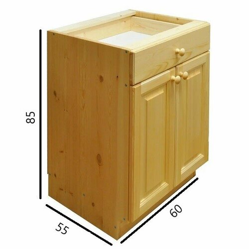 Шкаф кухонный напольный из сосны ммк-древ Форест 461 60x55x85 лак 20304₽