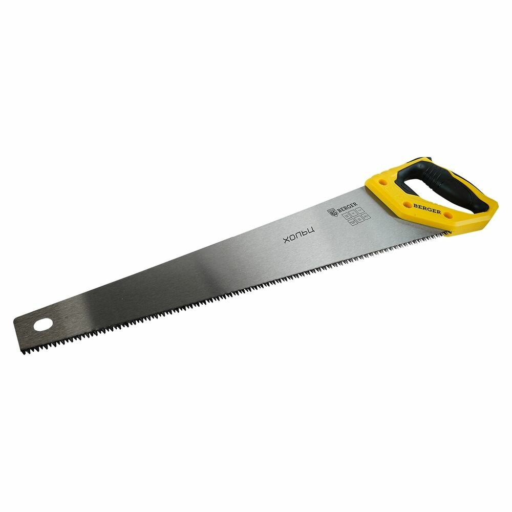 Ножовка BERGER BG1843, по дереву, 500 мм, 3D заточка, 7TPI