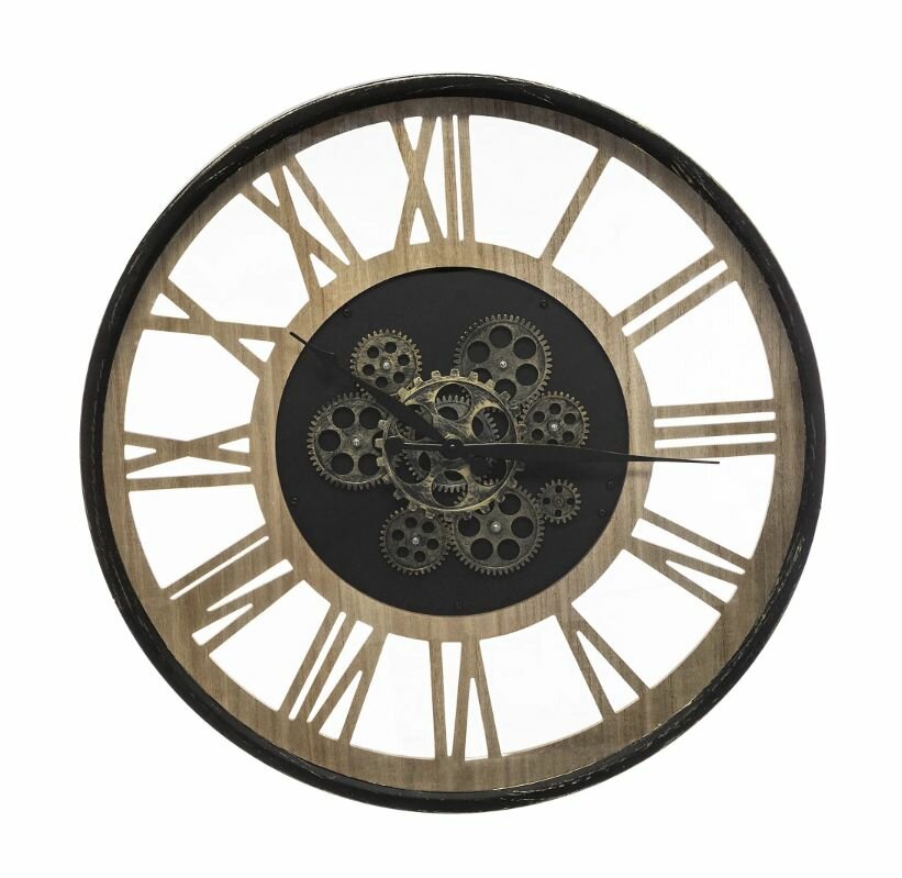 Настенные часы Atmosphera Meca 57 см цвет черный