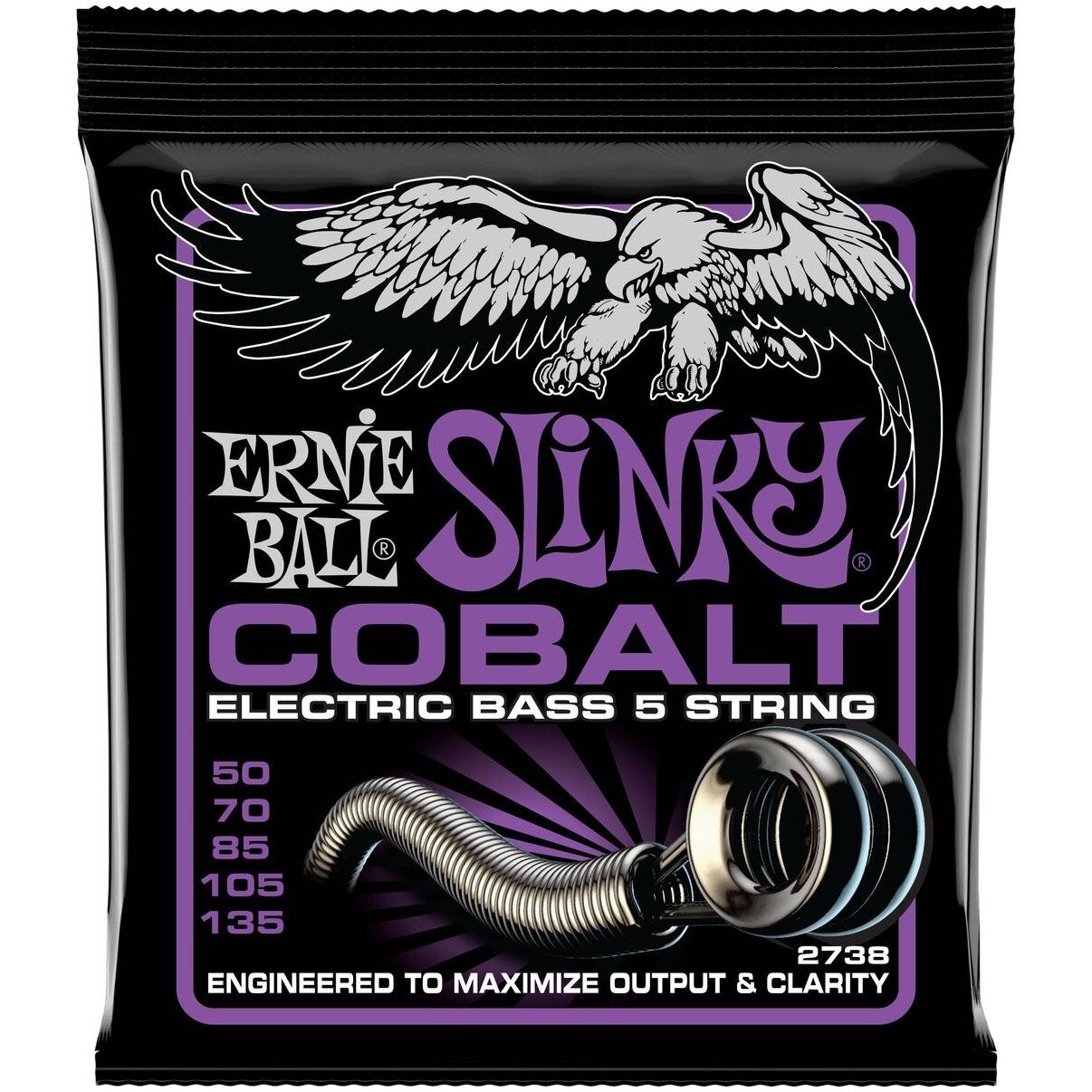 Струны для бас-гитары ERNIE BALL 2738 COBALT SLINKY POWER 50-135