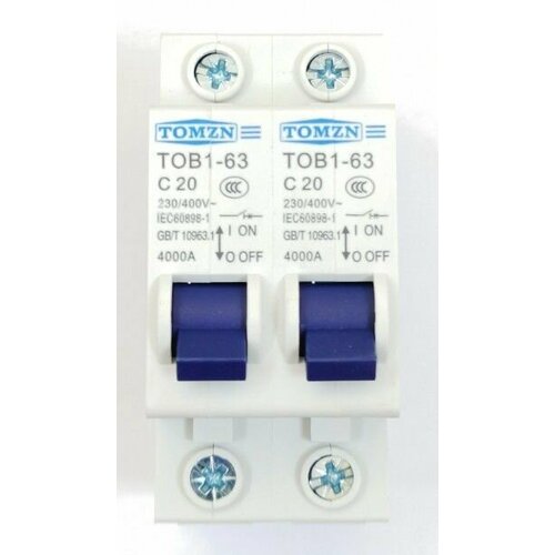 Автомат ручного ввода резерва (автомат байпаса) 20А TOB1-63 TOMZN