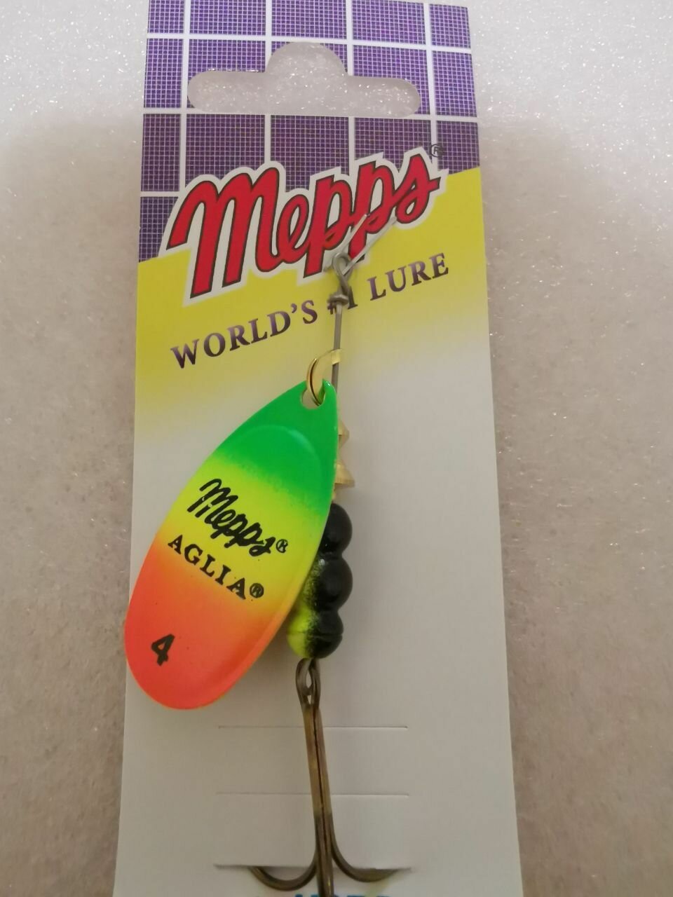 Блесна Mepps Aglia Fluo TIGER/OR #4 (9г)