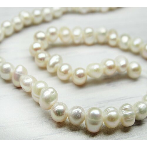 ПЖ001НН6 Природный жемчуг речной 6-7 мм 15 шт 440₽