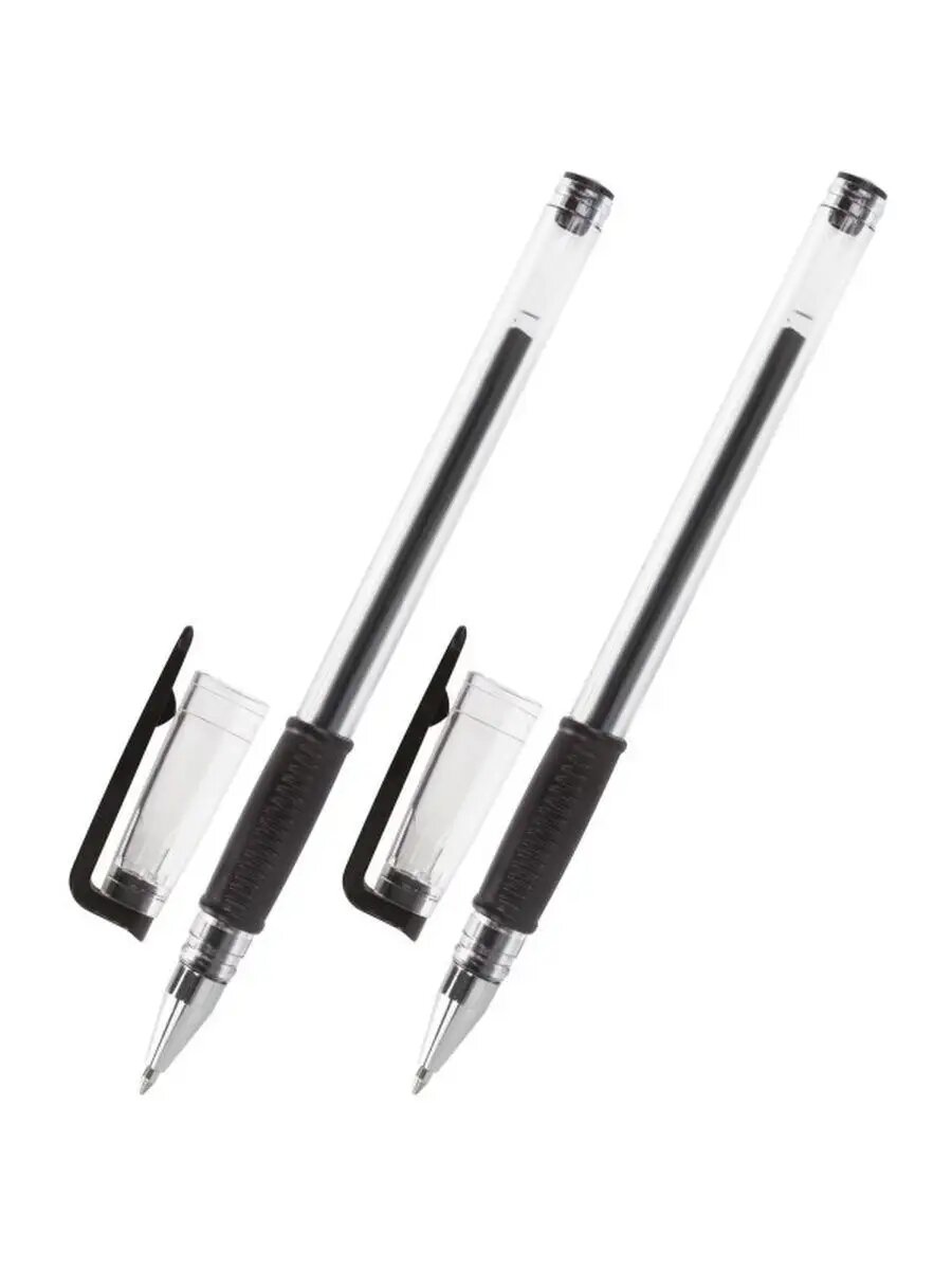 Ручка для ЕГЭ BRAUBERG, гелевая, цвет чернил черный, толщина линии письма 0,4 мм, 2 штуки — фото 1